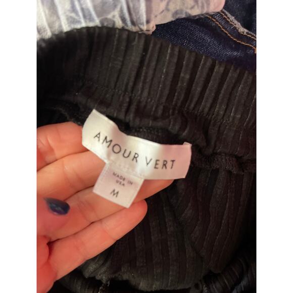 Amour vert ribbed jogger black M - Picture 4 of 5